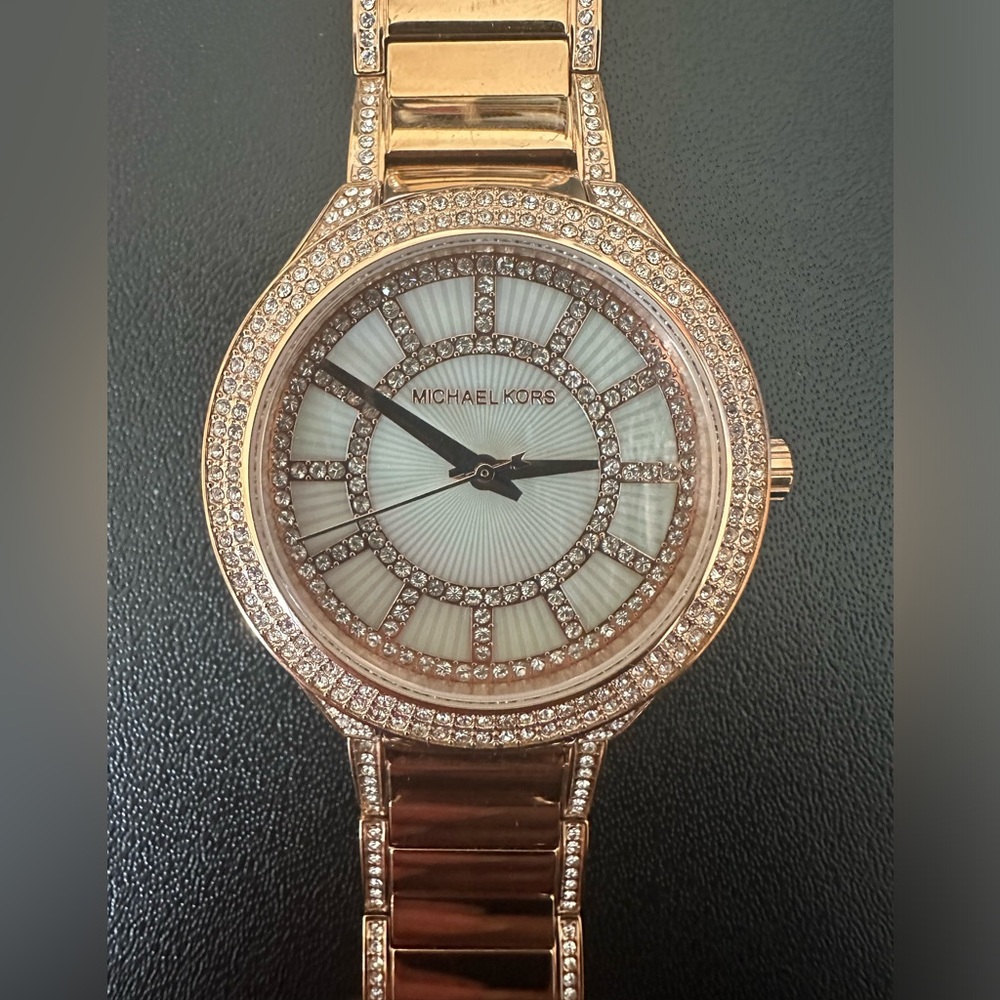 Rose gold Micheal Kors watch